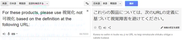 Google translate result 1 Google translate result 1